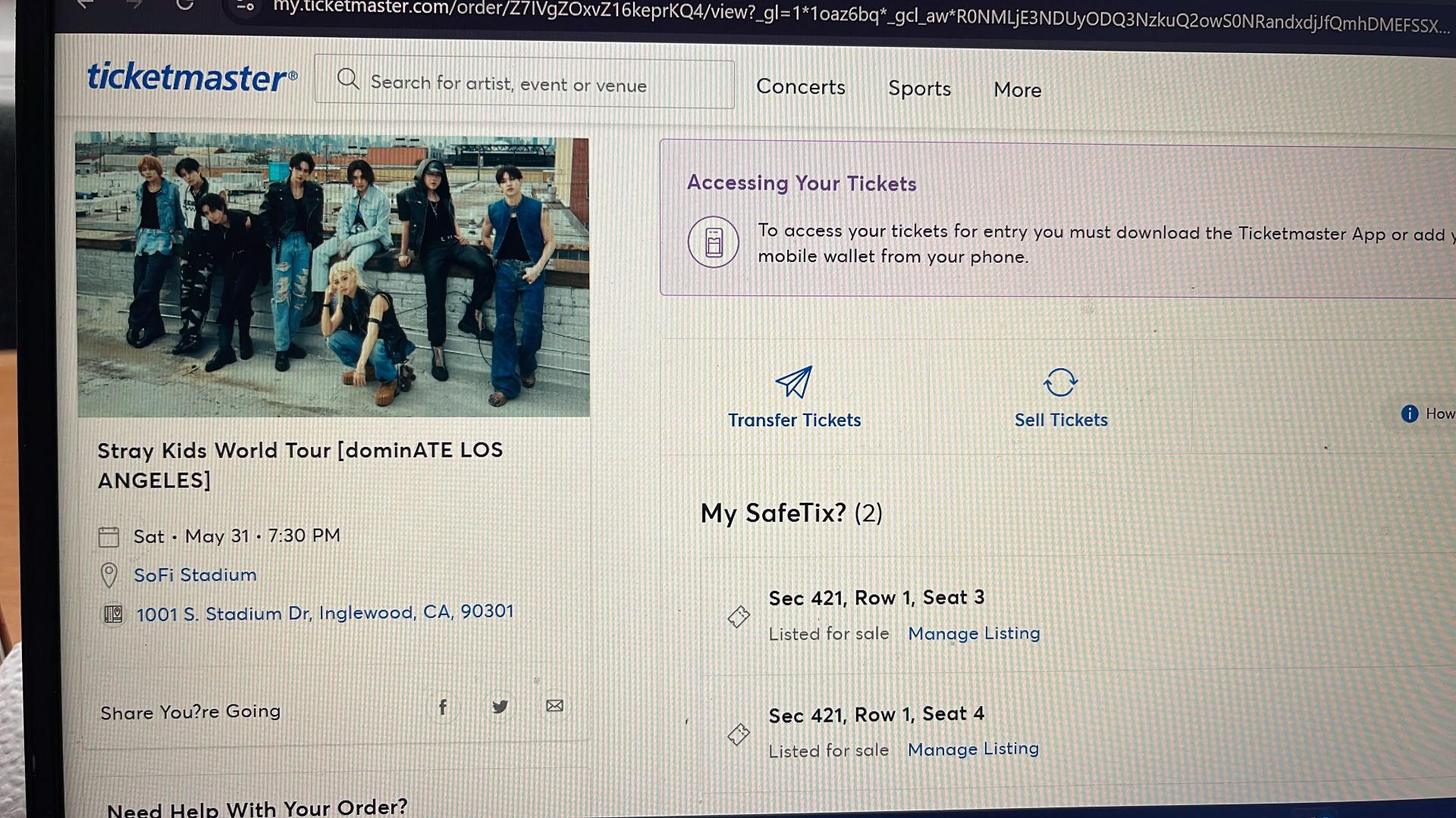 Stray kids concert Tickets