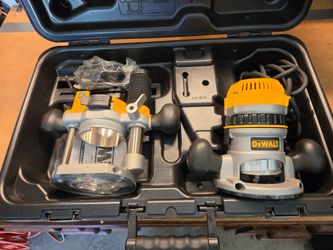 Dewalt 2-1/4 HP Electronic Variable Speed Fixed Base and Plunge Router Combo Kit