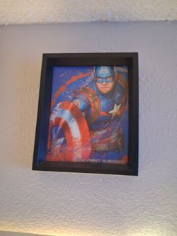 Captain America The First Avenger Framed 3D Art