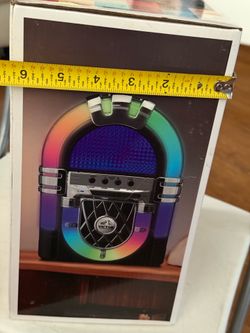 Victor BLVD Mini Bluetooth Jukebox with Multicolor LED Lighting and Battery