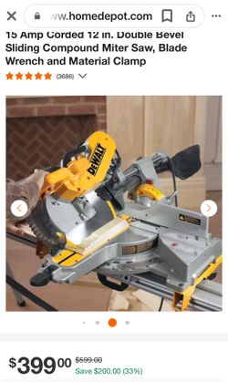 15 Amp Corded 12 in. Double bevel Sliding Compound