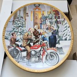 Harley Davidson Christmas Carol Collectible Plate