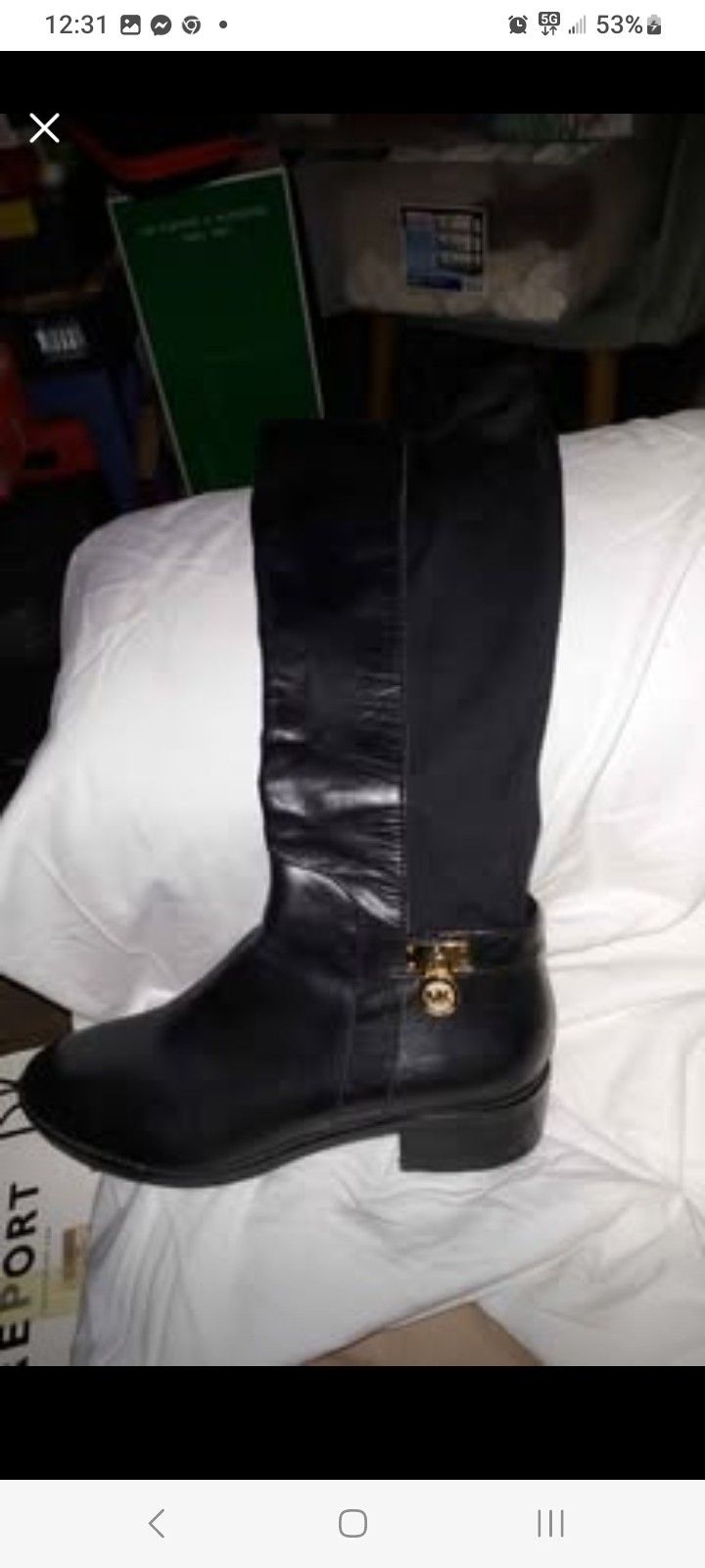 Michael Kors Tall Black Riding Boot
