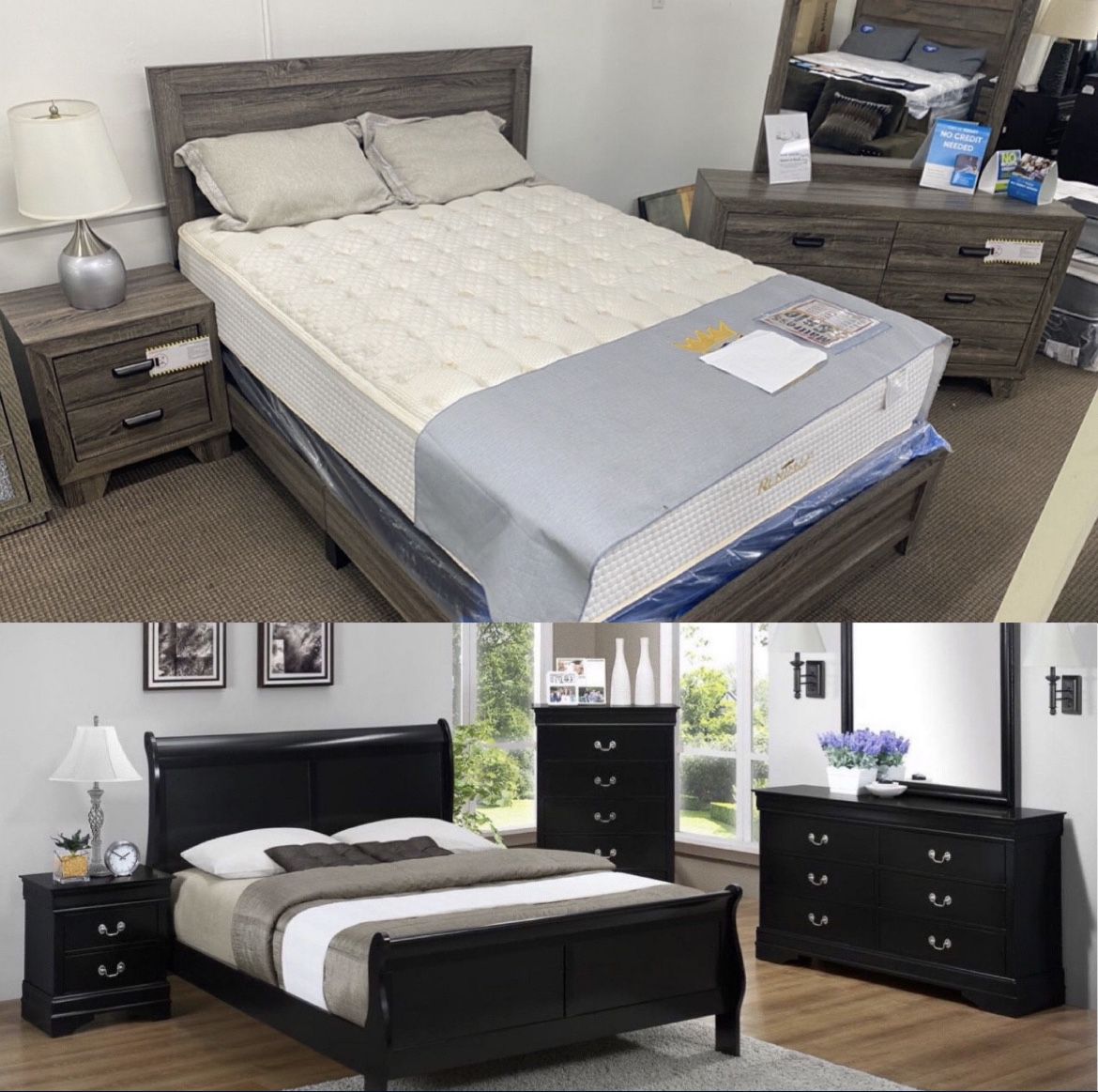 💤 NEW!! I 4pc Bedroom Sets QUEEN KING FULL TWIN STILL IN BOX!📦😴 🚚Delivery Available  