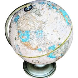 Vintage MCM Cram’s Imperial World Educational Topographical Decorative Globe USA