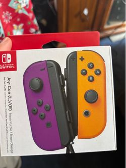 Nintendo Switch Joy-Con Neon Purple and Orange Brand new sealed