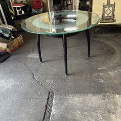 Glass Top Table 