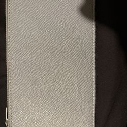 light blue coach slim wallet