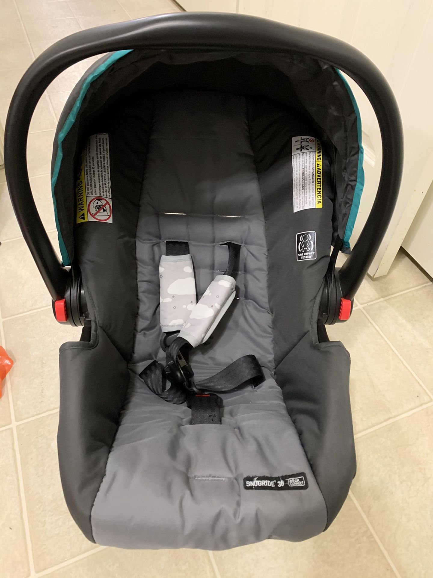 Baby car seat with stroller
