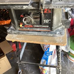 Craftsman tablesaw 10 inch table