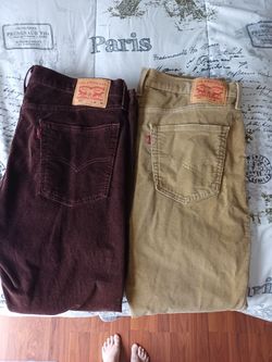 Levi's men's corduroy jeans size 36x32L and 36x30L  used