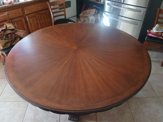 Brown dining table