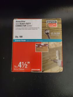 Heavy duty connector screws