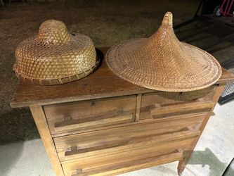 Vintage authentic Asian rice patty hats