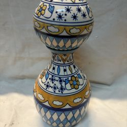 vintage Moroccan ceramic vase