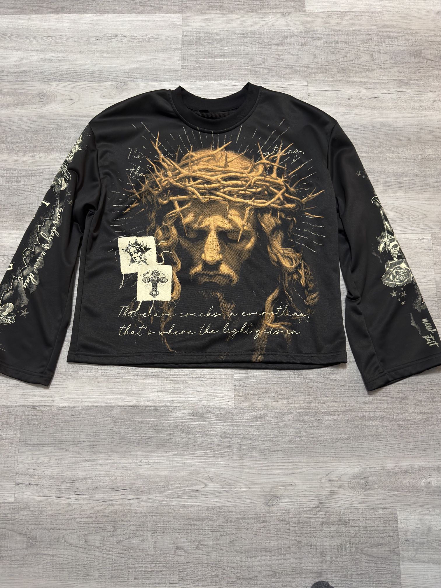 Gothic Jesus long sleeve shirt