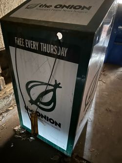 The Onion original newspaper dispenser