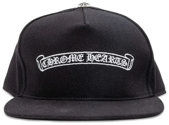 Chrome hearts scroll label hat