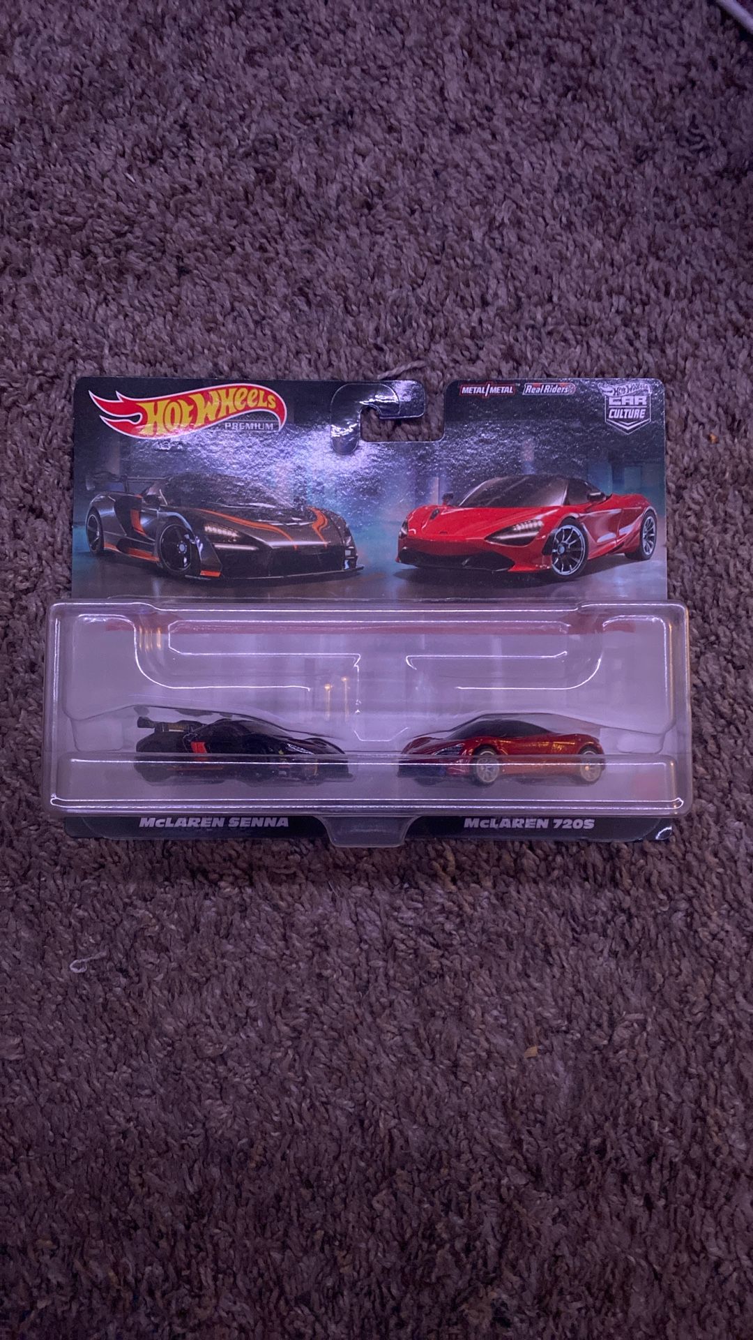 New Hot Wheels Premium 2 Pack Mclaren Senna And Mclaren 720s