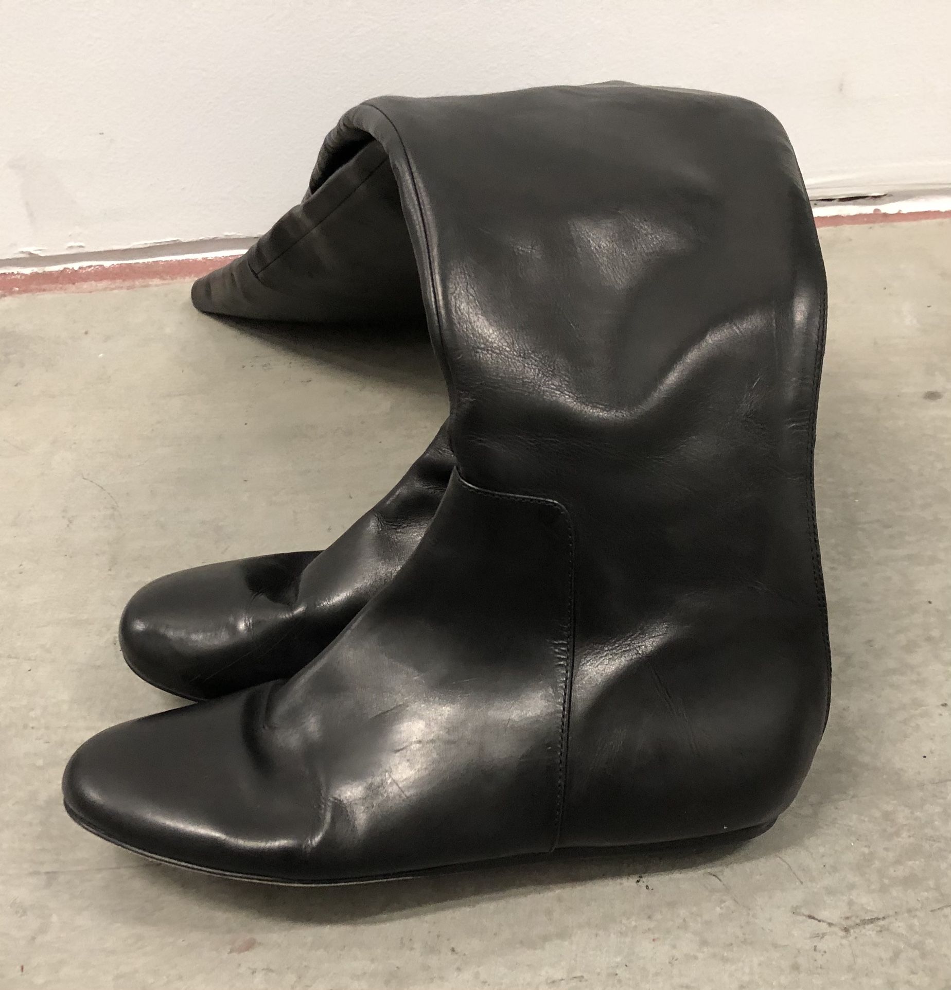 Vera Wang Lavender Over The Knee Leather Boots Size 7.5