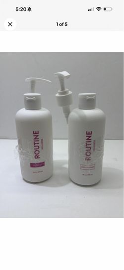 NEW Sealed Routine Wellness ROSE HIPS 14oz Shampoo & Conditioner Combo W/ PUMPS