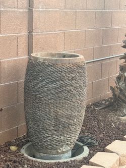 Large Faux Stone Outdoor Garden Urn / Planter – $40