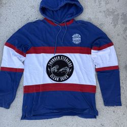 The Hundreds blue and red hoodie size Large