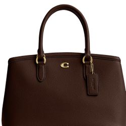 Coach Pebbled Leather Top Handle, Crossbody Bag