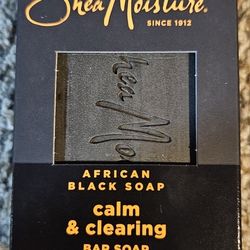 Shea Moisture's African Black Soap. 