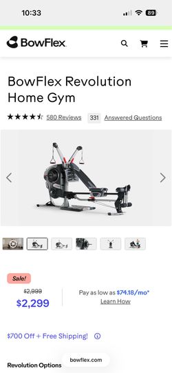 bow flex revolution hole gym