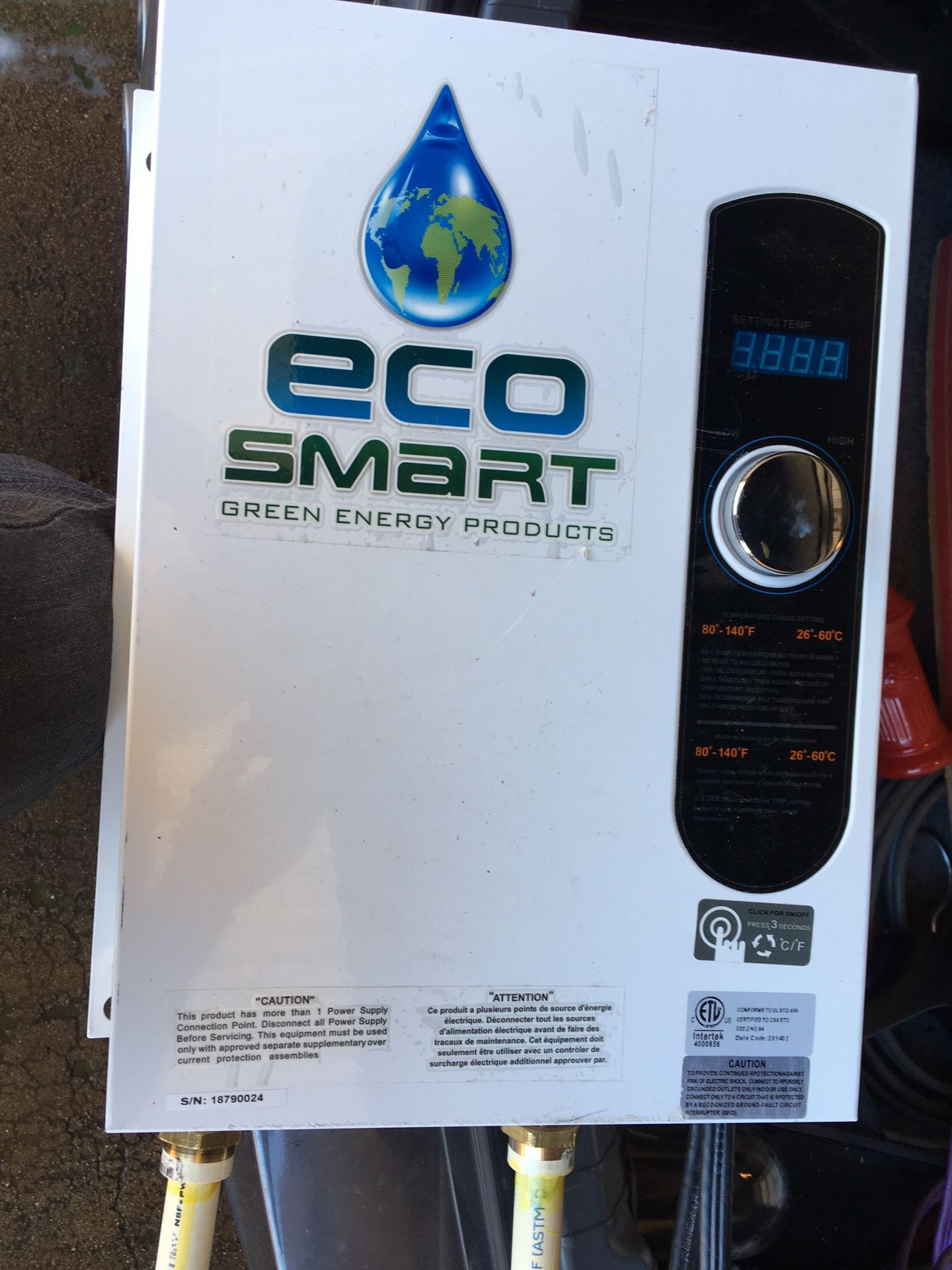 ECO SMART Tankless water heater! InstaHot
