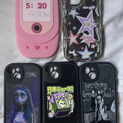5 IPHONE PHONE CASES