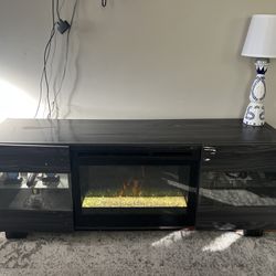 Fireplace TV Table