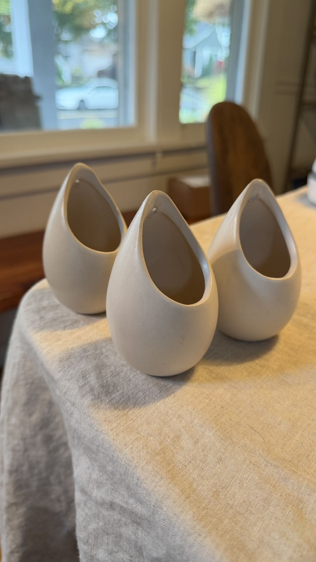 Set Of Three ~4” Wall Planters