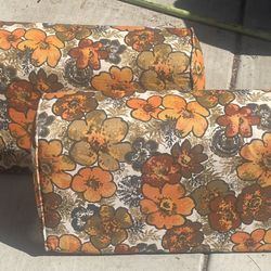 vintage 1960’s 1970s floral cushions for couch, bench or…?