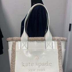 Kate Spade Shearling Meringue Sherpa Large 