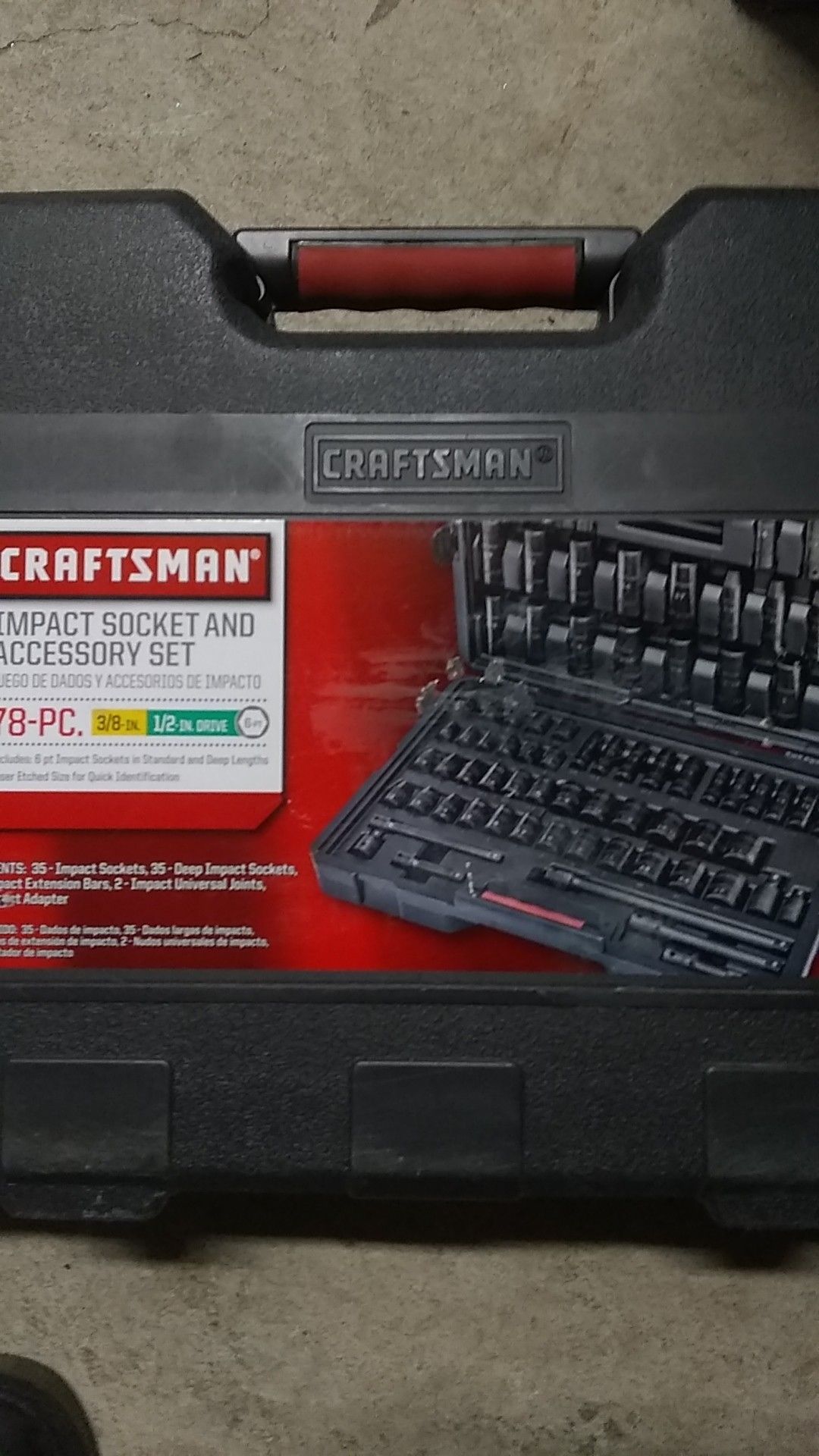 Craftsman 78 piece sale impact socket set