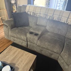Section Of Sofa, Grayish Color, Like New