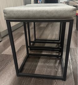 Grey stools