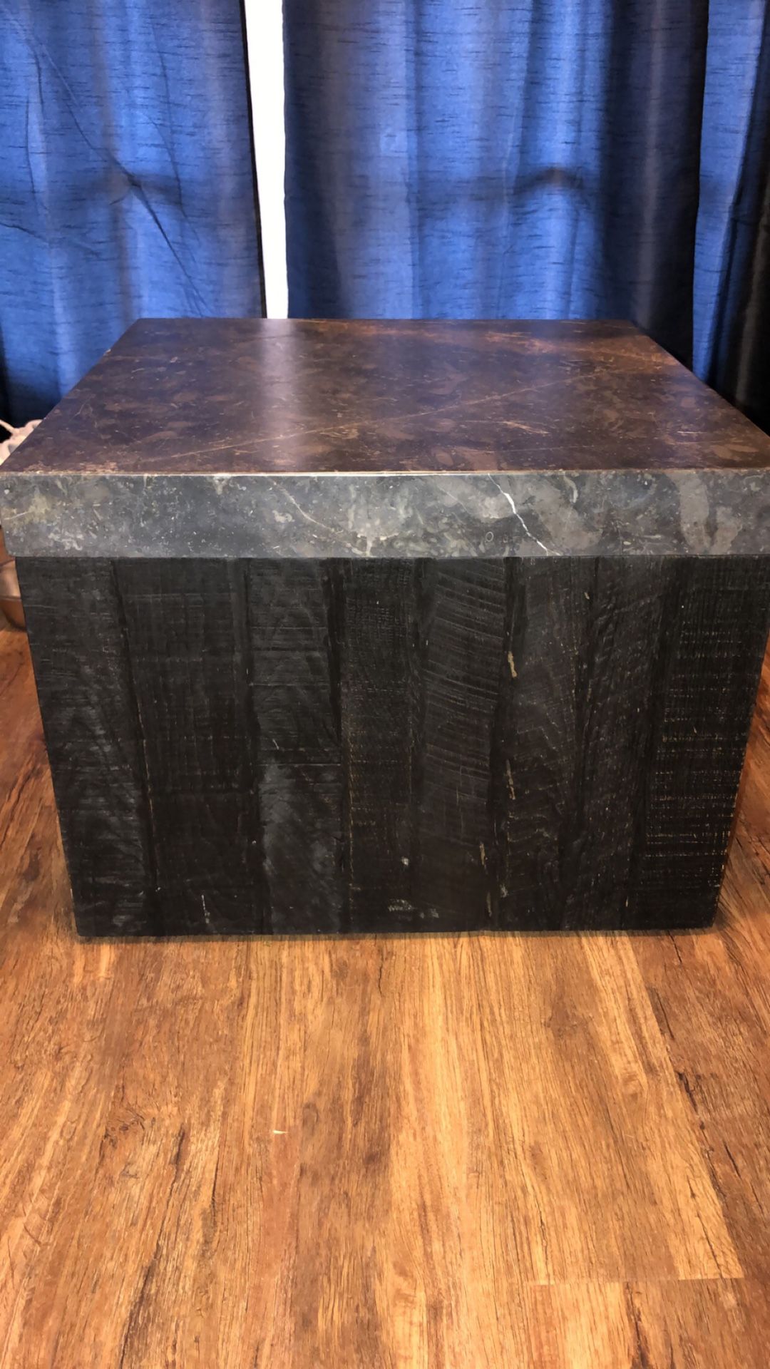 Arhaus “Black Grain” Thayer Cube