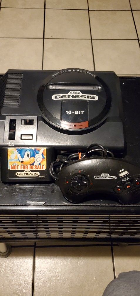 Sega Genesis Model 1 With Game