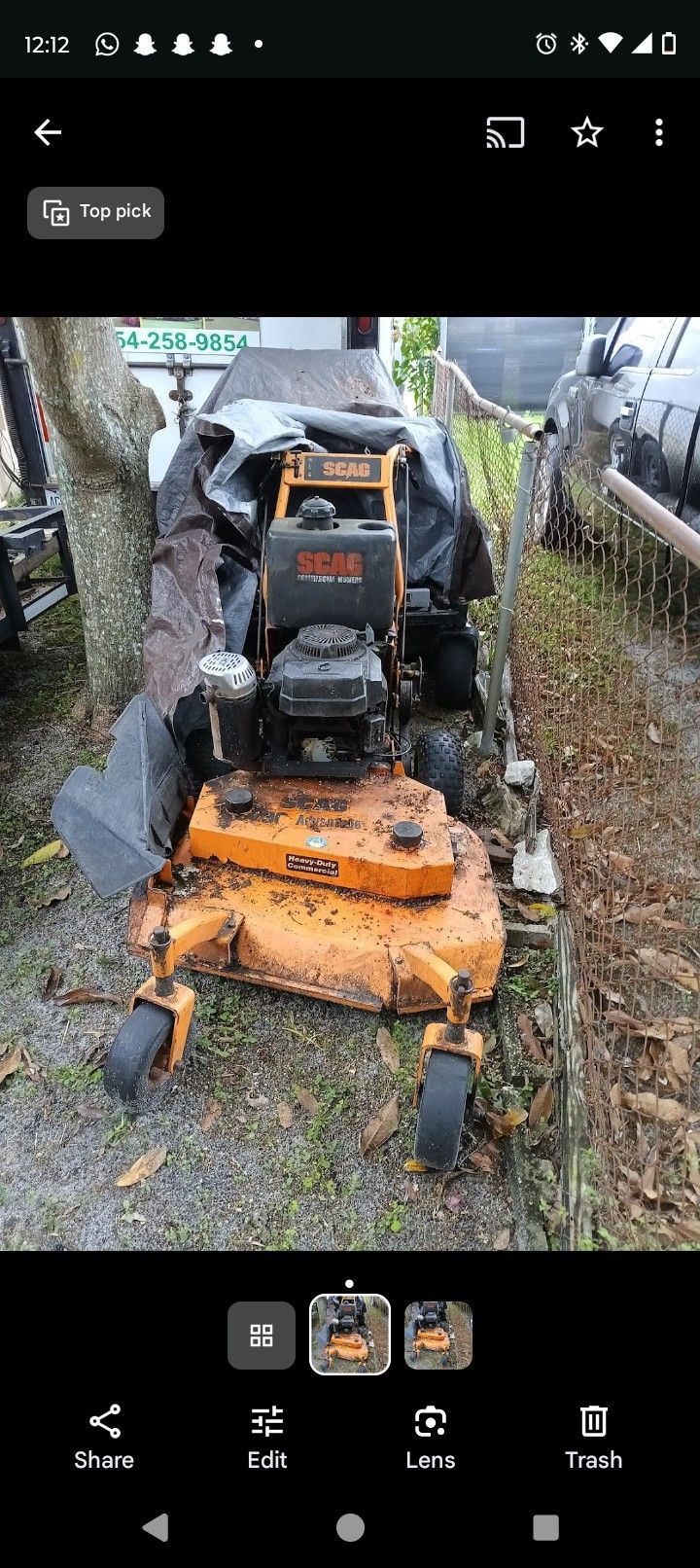 36 Inch Scag Mower