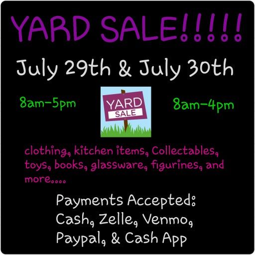 2 DAY YARD SALE