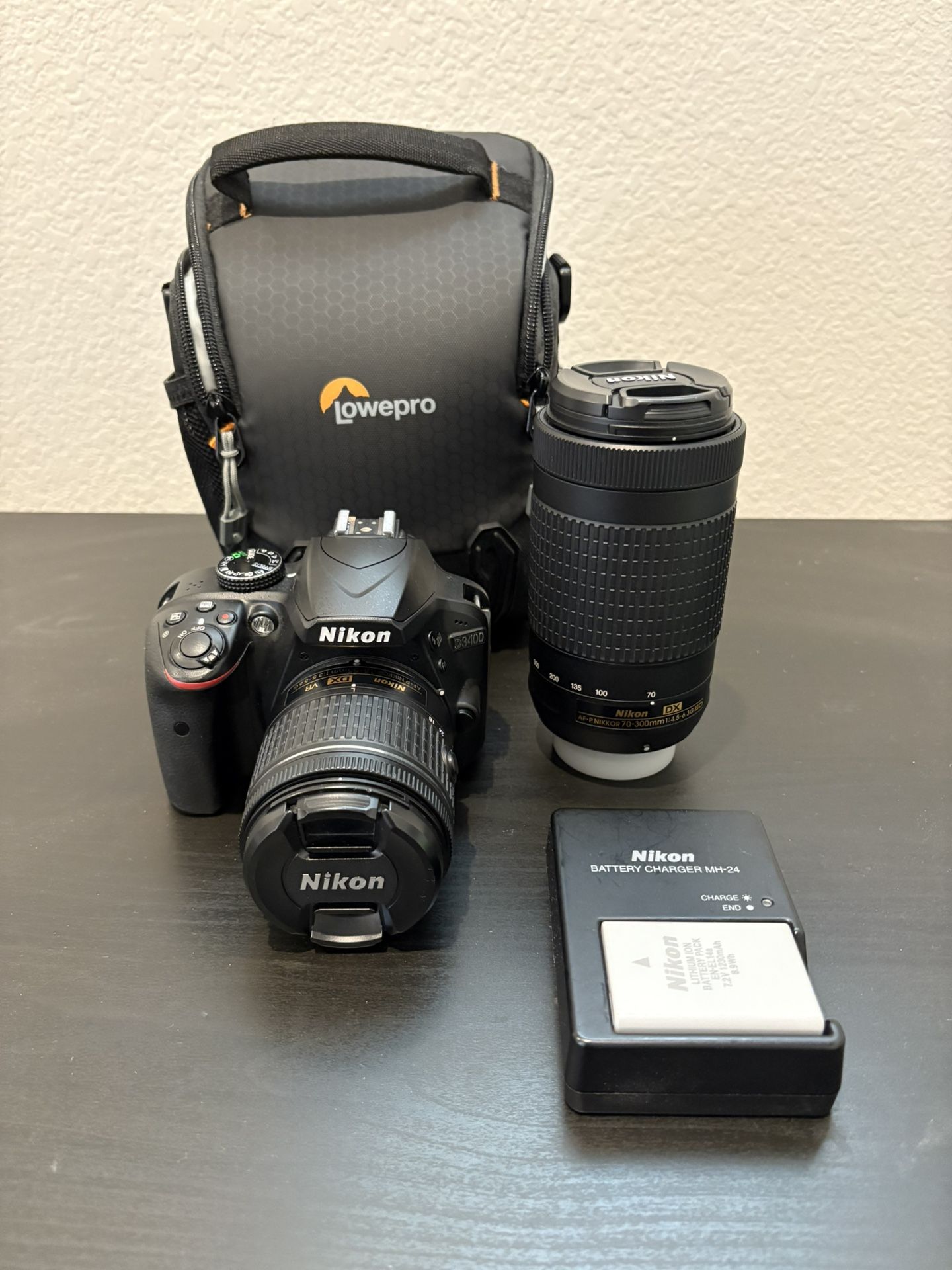 Nikon D3400 DSLR Camera w/ Lenses