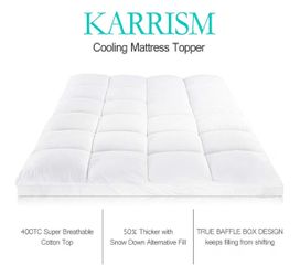 KARRISM Extra Thick Queen Mattress Pad