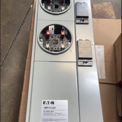 Two meter (2) 200A Amp Main Electrical Panel Eaton 1MP2122R