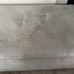 Gray Fabric Storage Ottoman – Good Condition