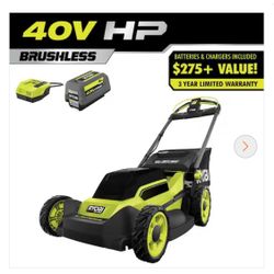 RYOBI 40V HP Brushless 20 in. Cordless Electric Battery Walk Behind Self-Propelled Lawn Mower with 6.0 Ah Battery and Charger