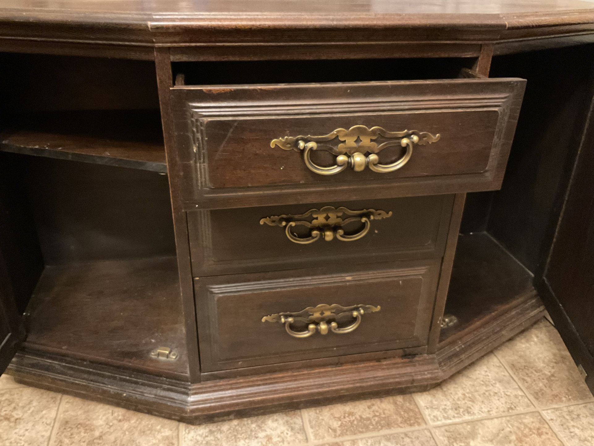 Vintage Wooden Sideboard Cabinet