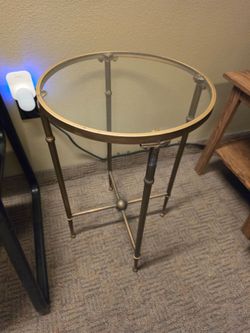 Glass End table